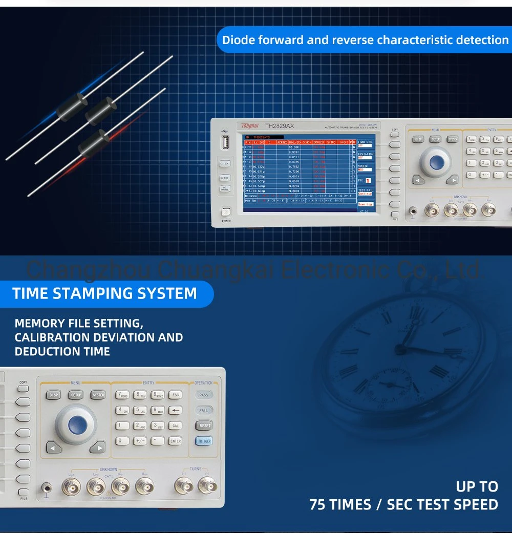 Th2829ax-48 Automatic Transformer Test Equipment with DC Bias Voltage Source