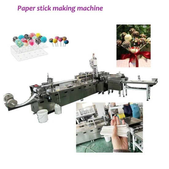 Lollipop-Bleistiftkern-Baumwollballon-Stab-Papierstab-Herstellungs-Schneideformmaschine