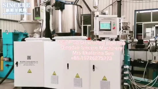 Produktionslinie für HDPE-Rohre DN3000, Extrusionsproduktionsmaschinen für HDPE/PP-Chemikalienlagertanks, Spiralwickel-Wellrohrextrusionsmaschinen